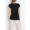 Pul Detaylı Bluz Siyah - 44003.599.