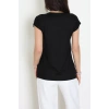Pul Detaylı Bluz Siyah - 44007.599.