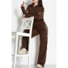 Pul Garnili 2 İplik Eşofman Takımı Kahve - 50799.1857.