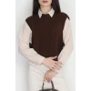 Püsküllü Süveter Kahve - 355.1577.