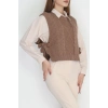 Püsküllü Süveter Mocha - 355.1577.