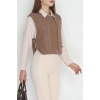 Püsküllü Süveter Mocha - 355.1577.