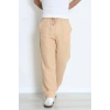 Salaş  Beli Lastikli Müslin Erkek Alt Camel - 71360.1937.