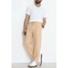 Salaş  Beli Lastikli Müslin Erkek Alt Camel - 71360.1937.
