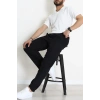 Salaş  Beli Lastikli Müslin Erkek Alt  Siyah - 71360.1937.