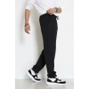 Rahat Kesim Penye Pike Erkek Pantolon Siyah - 81377.1837.