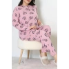 Ring Viskon Büyük Beden Pijama Takımı Pembe - 52202.1961.