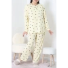 Ring Viskon Büyük Beden Pijama Takımı Sarı - 52202.1961.