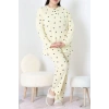 Ring Viskon Büyük Beden Pijama Takımı Sarı - 52202.1961.