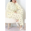 Ring Viskon Büyük Beden Pijama Takımı Sarı - 52202.1961.