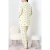 Ring Viskon Büyük Beden Pijama Takımı Sarı - 52202.1961.