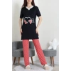 Ringviskon Pijama Takımı Siyah - 50632.1931.