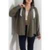 Şal Detay Gömlek Yeşil - 71143.1402.