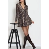 Sandy Kumaş Mini Elbise Leopar - 70817.1794.
