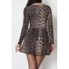 Sandy Kumaş Mini Elbise Leopar - 70817.1794.
