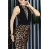 Sandy Kumaş Sırt Dantelli Çıtçıtlı Bluz Siyah - 71421.1380.