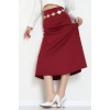 Scuba Kumaş Çan Etek Bordo - 51231.1567.
