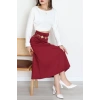 Scuba Kumaş Çan Etek Bordo - 51231.1567.