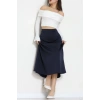 Scuba Kumaş Çan Etek Lacivert - 51231.1567.