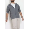Selanik Kumaş Kapşonlu Erkek Sweat Füme - 42799.1567.