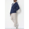 Selanik Kumaş Kapşonlu Erkek Sweat Lacivert - 42799.1567.