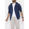 Selanik Kumaş Kapşonlu Erkek Sweat Lacivert - 42799.1567.