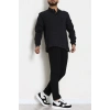 Selanik Polo Yaka Yırtmaçlı Erkek Sweat Siyah - 81386.2125.