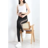 Şeritli Dalgıç Tayt Siyah - 50069.1098.