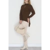 Sırt Dekolteli Örme Bluz Kahve - 71788.444.