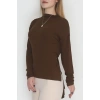 Sırt Dekolteli Örme Bluz Kahve - 71788.444.