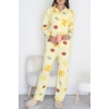 Soft Milan Düğmeli Pijama Takımı Sarıçilek - 7511.1287.