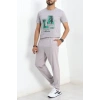 Spor Likra Paraşüt Erkek Alt Gri - 30239.1837.