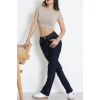 Straight Kot Pantolon Lacivert - 043.2138.