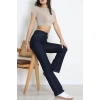 Straight Kot Pantolon Lacivert - 043.2138.