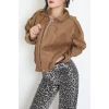 Süet Bomber Ceket Vizon - 8777.179.