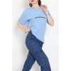 Suprem Baskılı Oversize Tişört Bebemavi - 31887.1878.