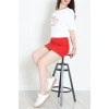 Suprem Baskılı Oversize Tişört Beyaz - 31883.1878.