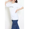 Suprem Baskılı Oversize Tişört Beyaz - 31887.1878.