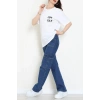 Suprem Baskılı Oversize Tişört Beyaz - 31888.1878.