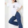 Suprem Baskılı Oversize Tişört Beyaz - 31888.1878.