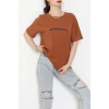 Suprem Baskılı Oversize Tişört Kiremit - 31887.1878.
