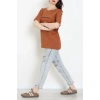 Suprem Baskılı Oversize Tişört Kiremit - 31887.1878.