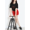 Suprem Baskılı Oversize Tişört Siyah - 31883.1878.
