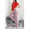 Süprem Baskılı Pijama Takım Kırmızı - 50774.1773.