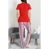 Süprem Baskılı Pijama Takım Kırmızı - 50774.1773.