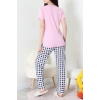 Süprem Baskılı Pijama Takım Pembelaci - 50774.1773.