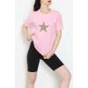 Suprem Baskılı Tişört Pembe - 31885.1878.