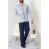 Süprem Boydan Düğmeli Erkek Pijama Takımı Grilaci - 70887.1838.