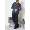 Süprem Boydan Düğmeli Erkek Pijama Takımı Laciekose - 70887.1838.