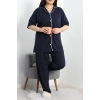 Süprem Büyük Beden Düğmeli Pijama Takımı Laci - 50717.1950.